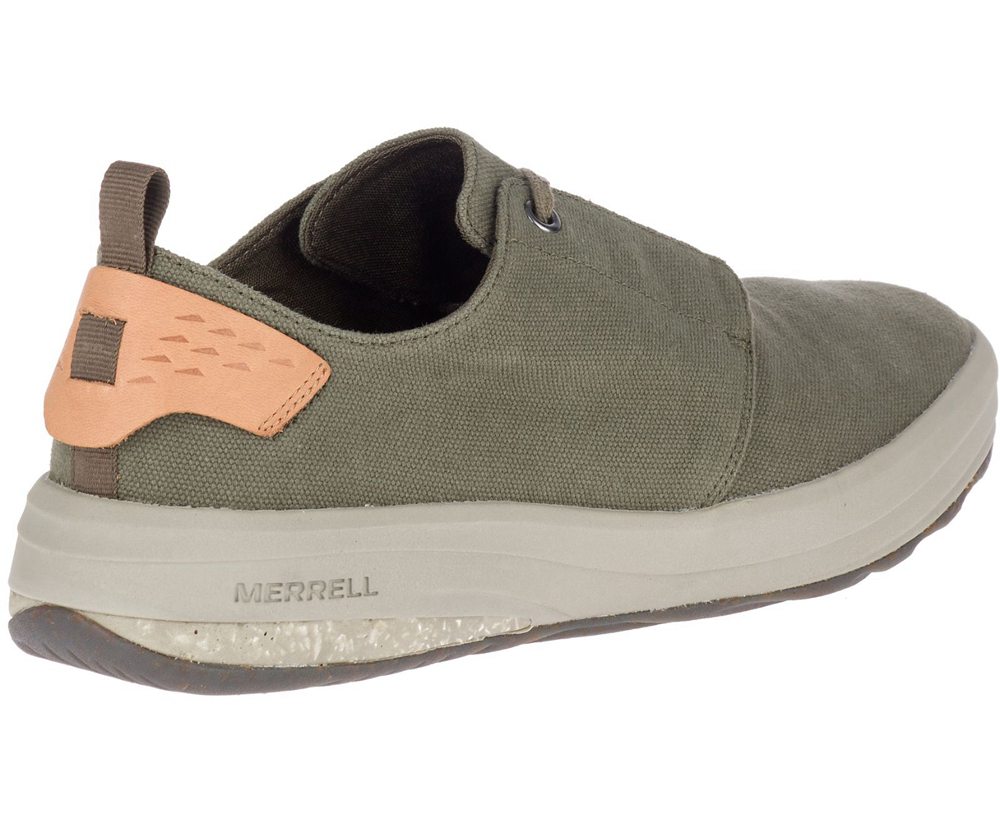 Merrell Sneakers Herre - Gridway Lærred - Olivengrøn - DNT530687